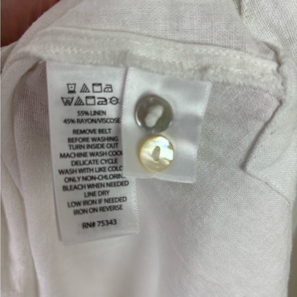 Calypso St. Barth NWT Linen Shirt Dress Size XL - Picture 16 of 16